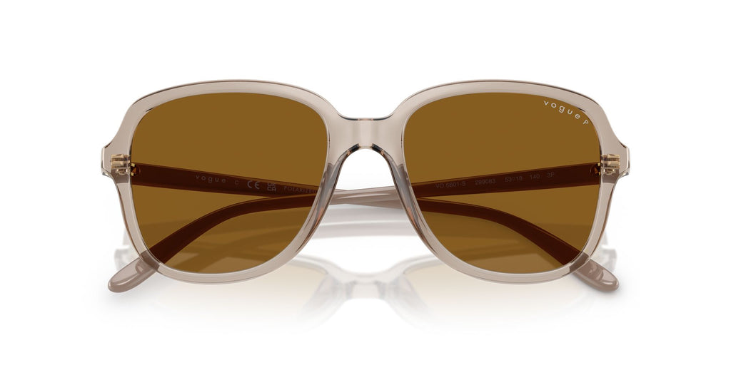 Vogue  0VO5601S 299083 53 Transparent Caramel/ Dark Brown Polar