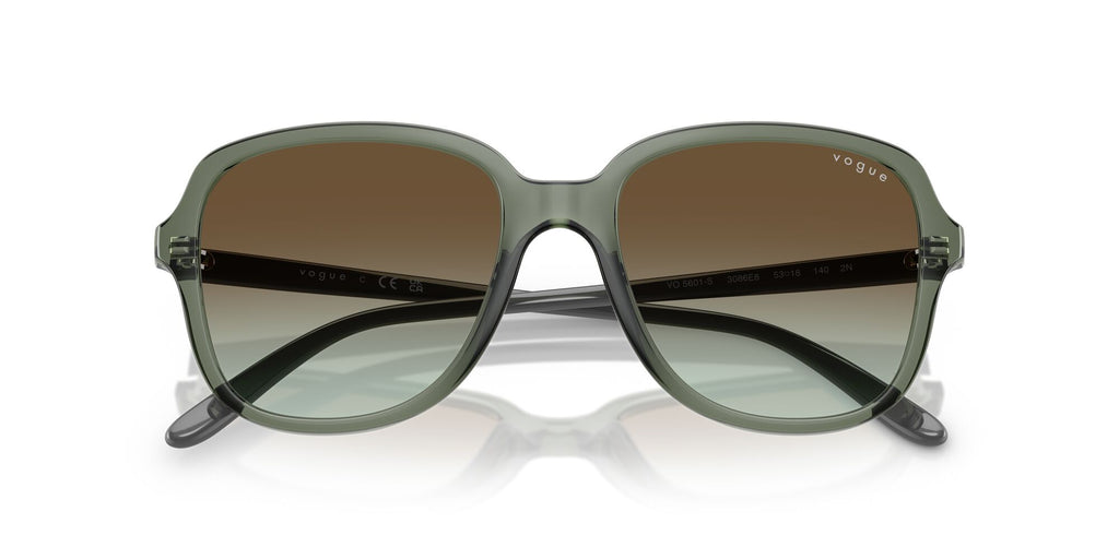 Vogue  0VO5601S 3086E8 53 Transparent Mallard Green/ Green Gradient