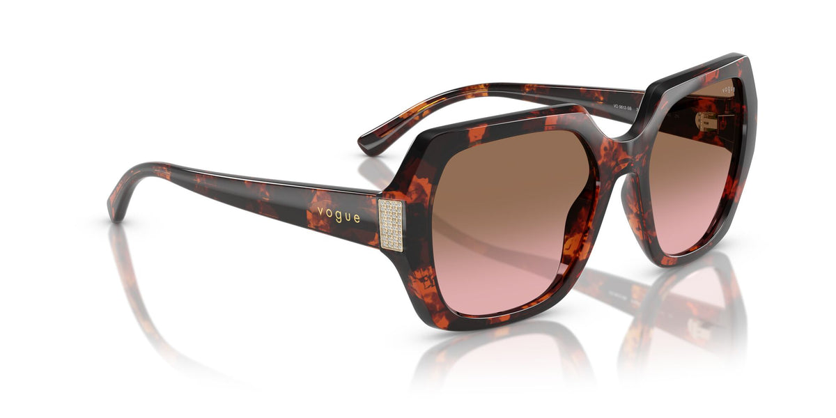 Vogue  0VO5612SB 318014 55 Red Havana/ Pink Gradient Brown