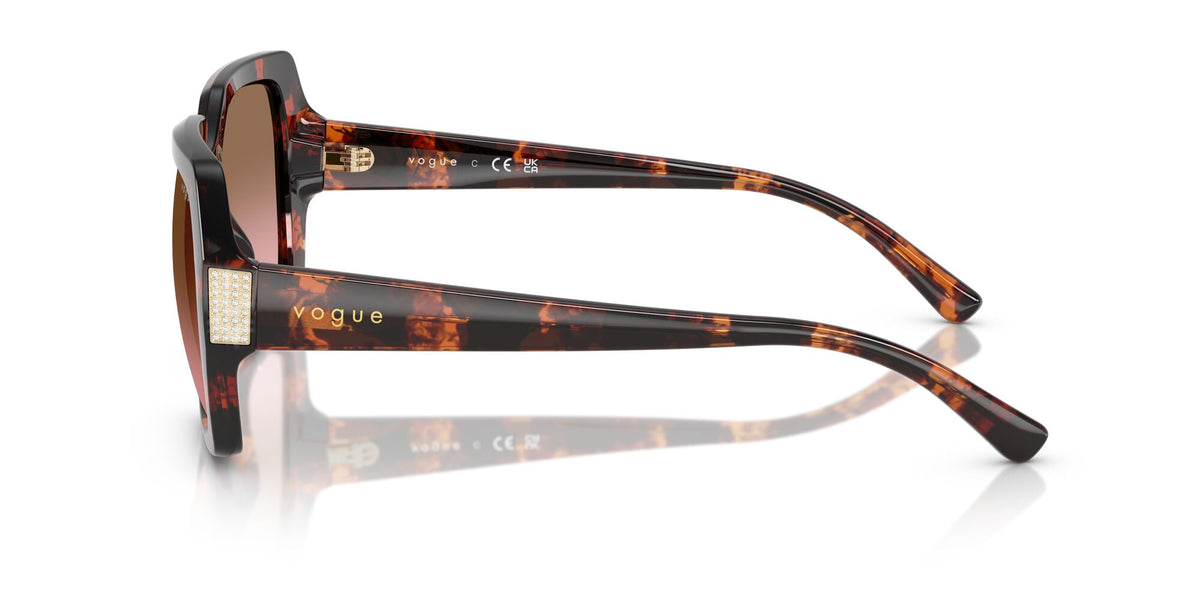 Vogue  0VO5612SB 318014 55 Red Havana/ Pink Gradient Brown