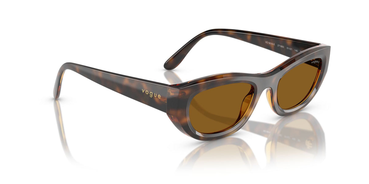 Vogue  0VO5616S 271883 51 Total Dark Havana/ Dark Brown Polar
