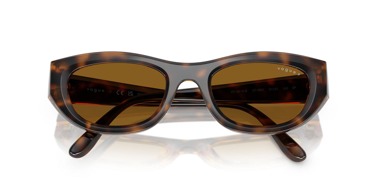 Vogue  0VO5616S 271883 51 Total Dark Havana/ Dark Brown Polar