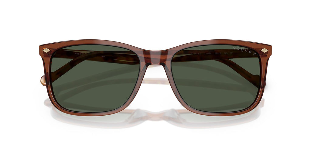 Vogue  VO5618S 32029A 57 Transparent Brown / Dark Green Polar