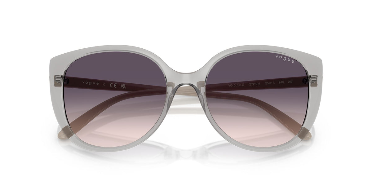 Vogue  VO5623S 272636 55 Transparent Grey / Pink Gradient Grey