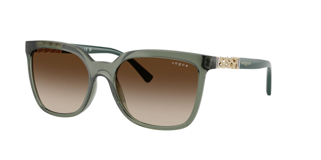Vogue  VO5633SB 308613 56 Transparent Mallard Green / Gradient Brown
