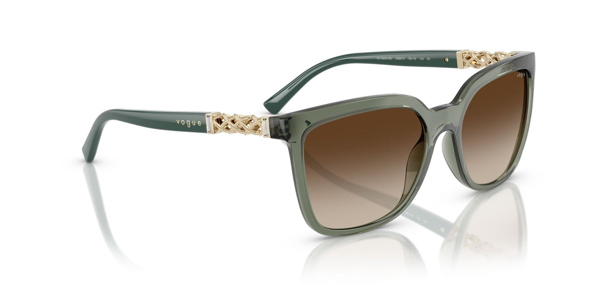 Vogue  VO5633SB 308613 56 Transparent Mallard Green / Gradient Brown