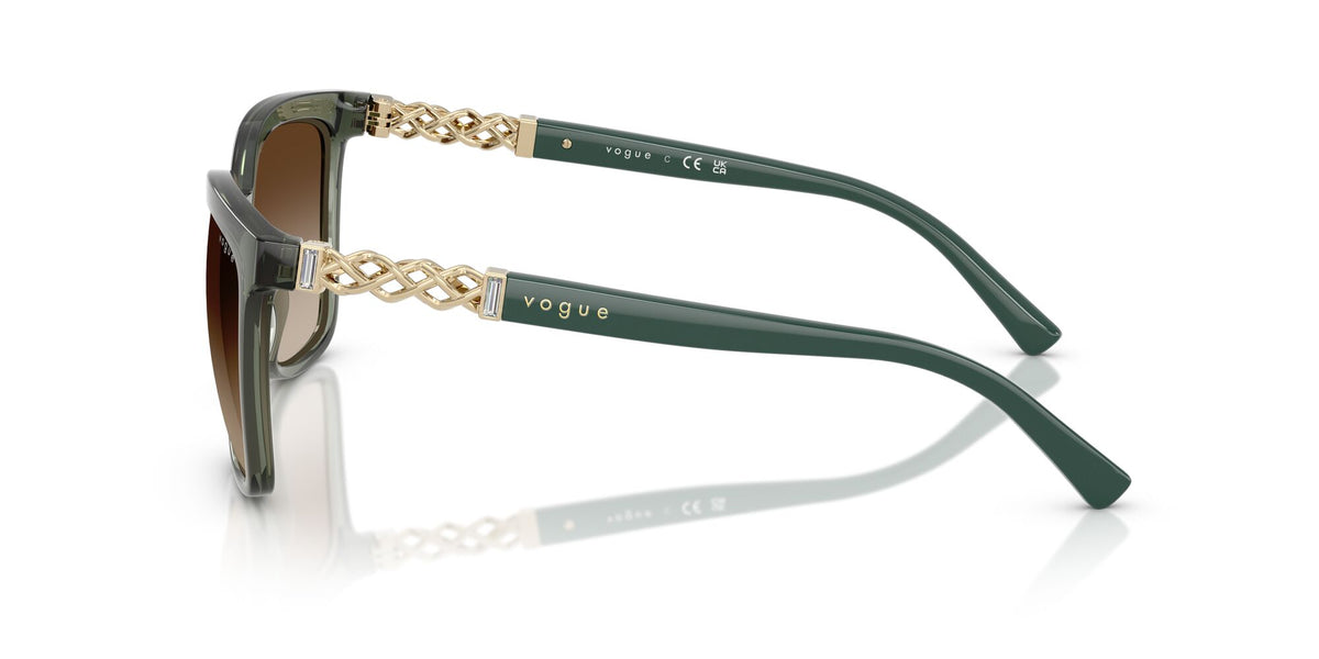 Vogue  VO5633SB 308613 56 Transparent Mallard Green / Gradient Brown