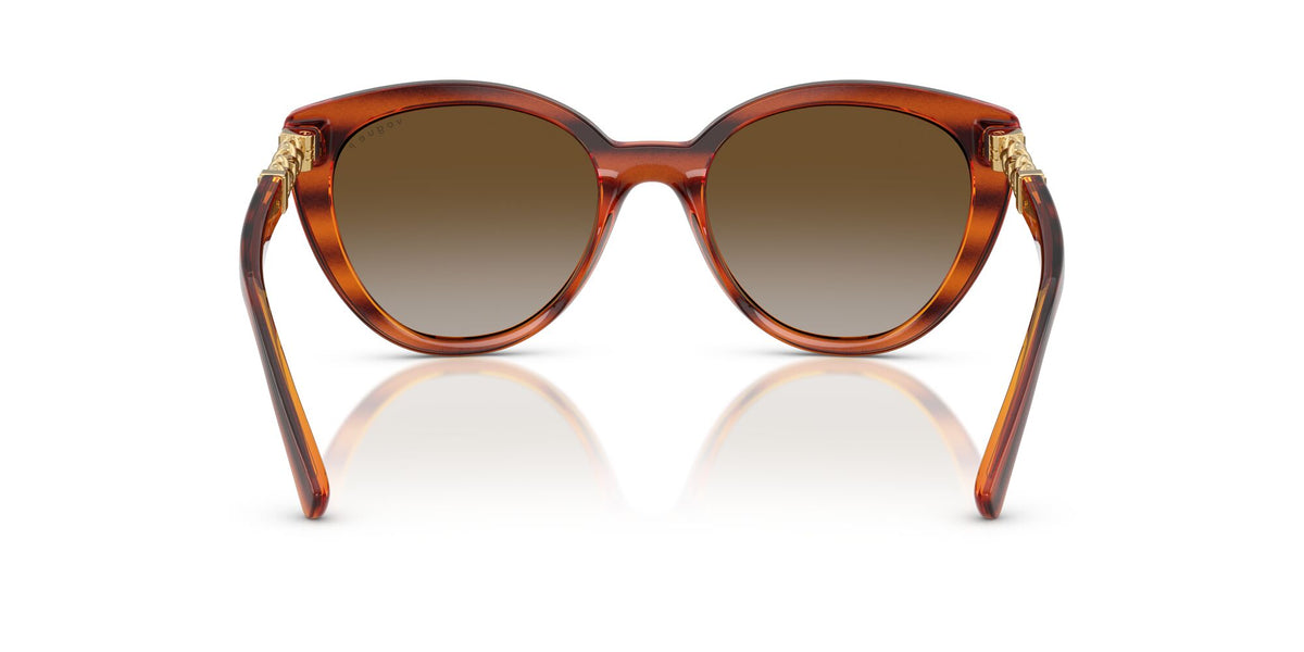 Vogue  VO5634SB 1508T5 53 Striped Dark Havana / Grey Gradient Brown Polar