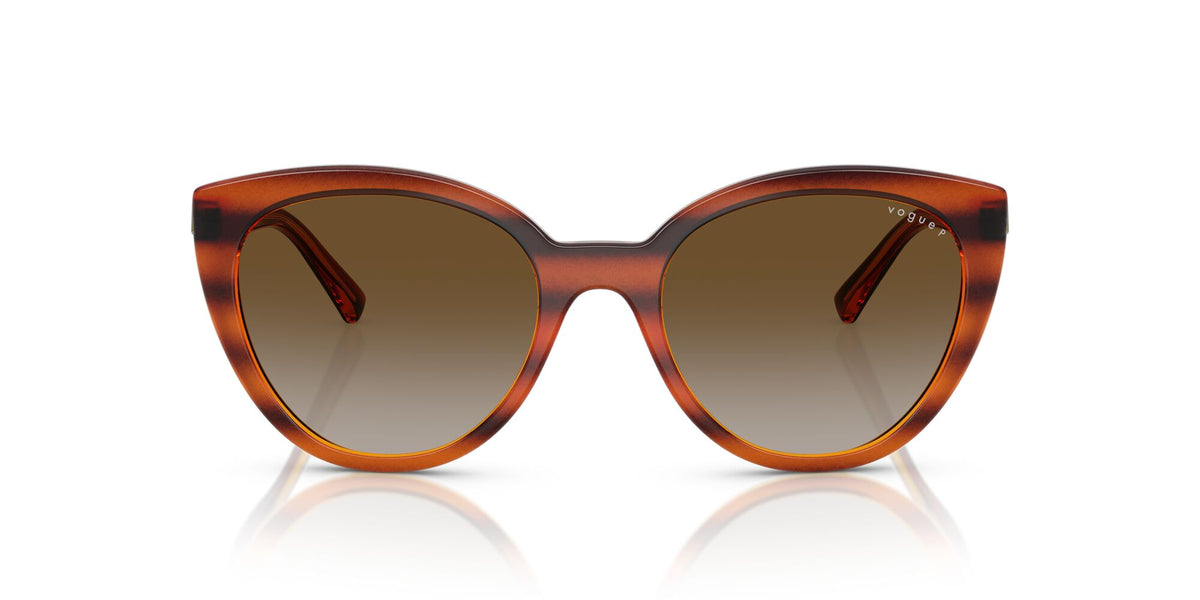 Vogue  VO5634SB 1508T5 53 Striped Dark Havana / Grey Gradient Brown Polar