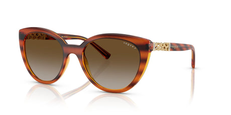 Vogue  VO5634SB 1508T5 53 Striped Dark Havana / Grey Gradient Brown Polar