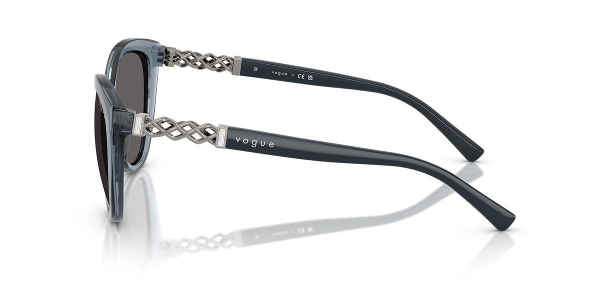 Vogue  VO5634SB 296687 53 Transparent Light Blue / Black Smoke