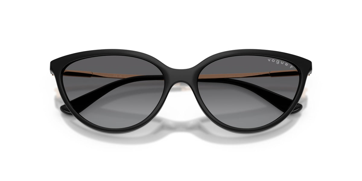 Vogue 0VO5672S W44/T3 57 Black/ Gradient Grey Polarized