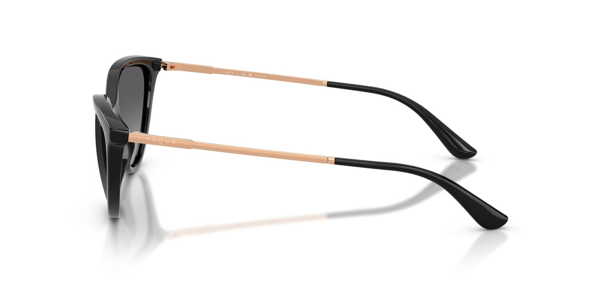Vogue 0VO5672S W44/T3 57 Black/ Gradient Grey Polarized