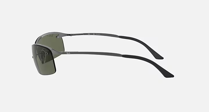 Ray-Ban Rb3183 0RB3183 004/9A 63 Gunmetal/ Green