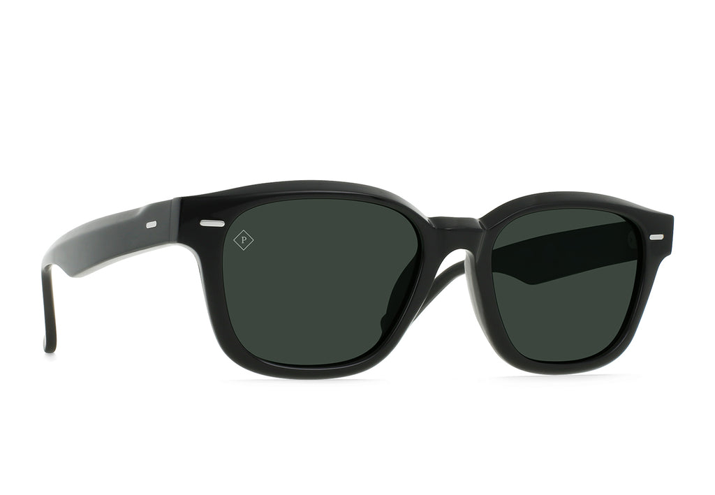 Raen Carby Recycled Black/ Green Polarized 53