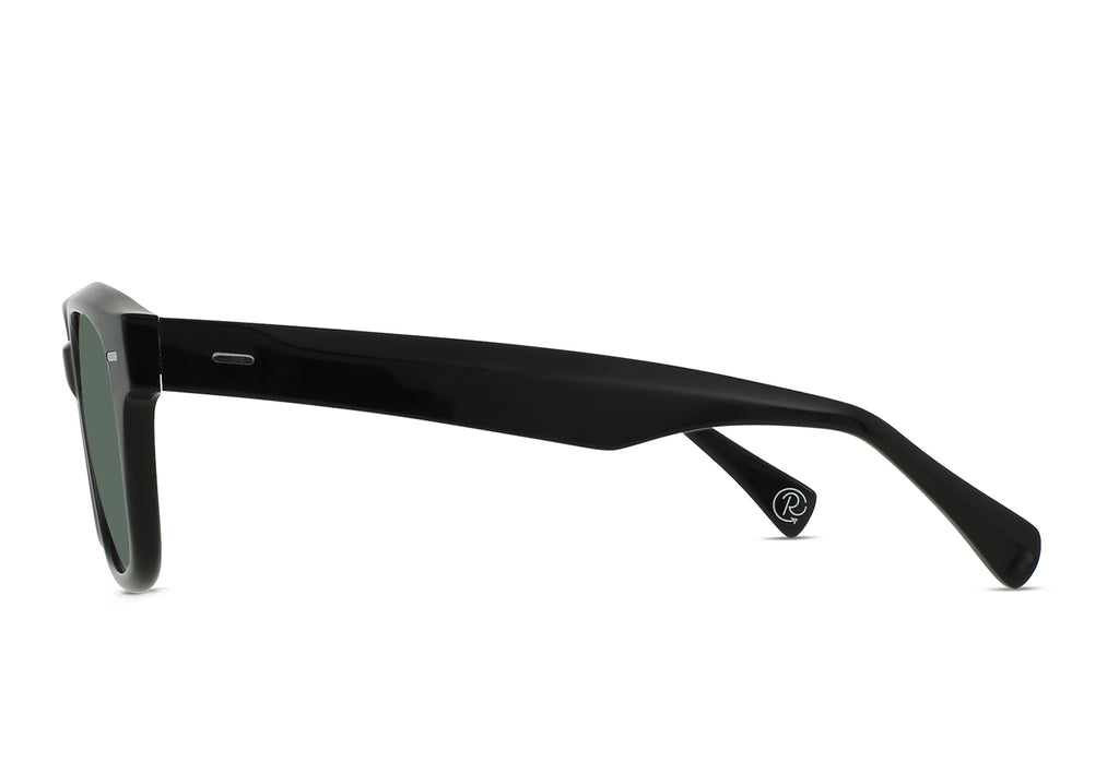 Raen Carby Recycled Black/ Green Polarized 53