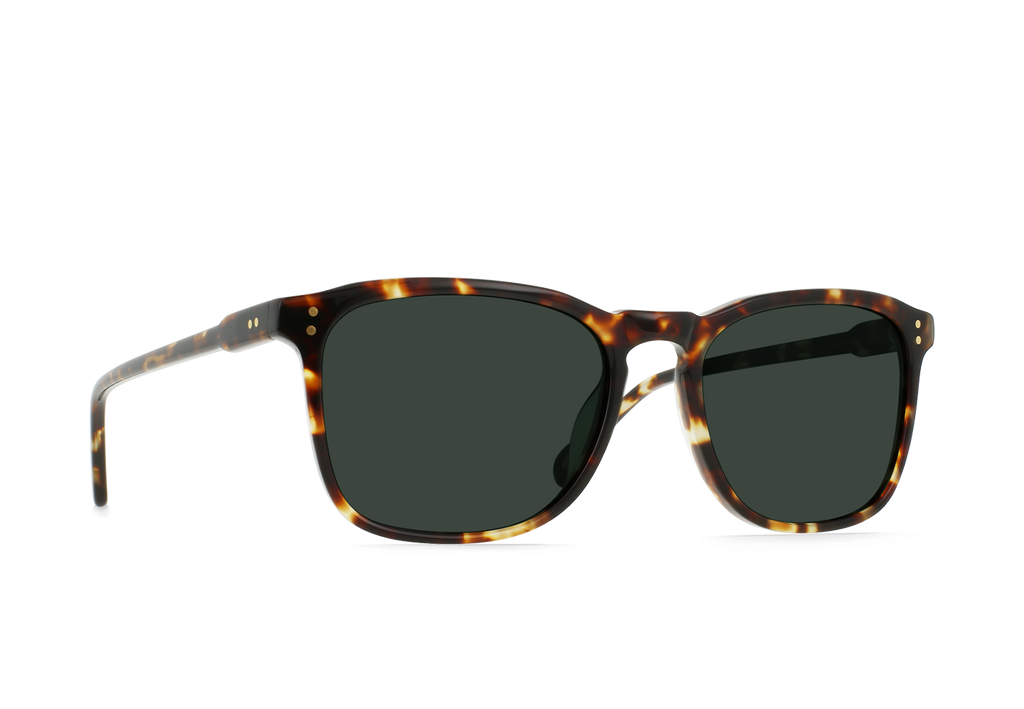 Raen Wiley Brindle Tortoise/ Green Polarized-56 56