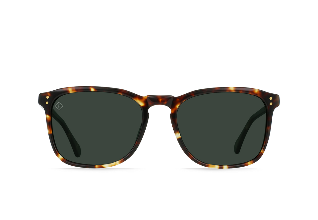 Raen Wiley Brindle Tortoise/ Green Polarized-56 56