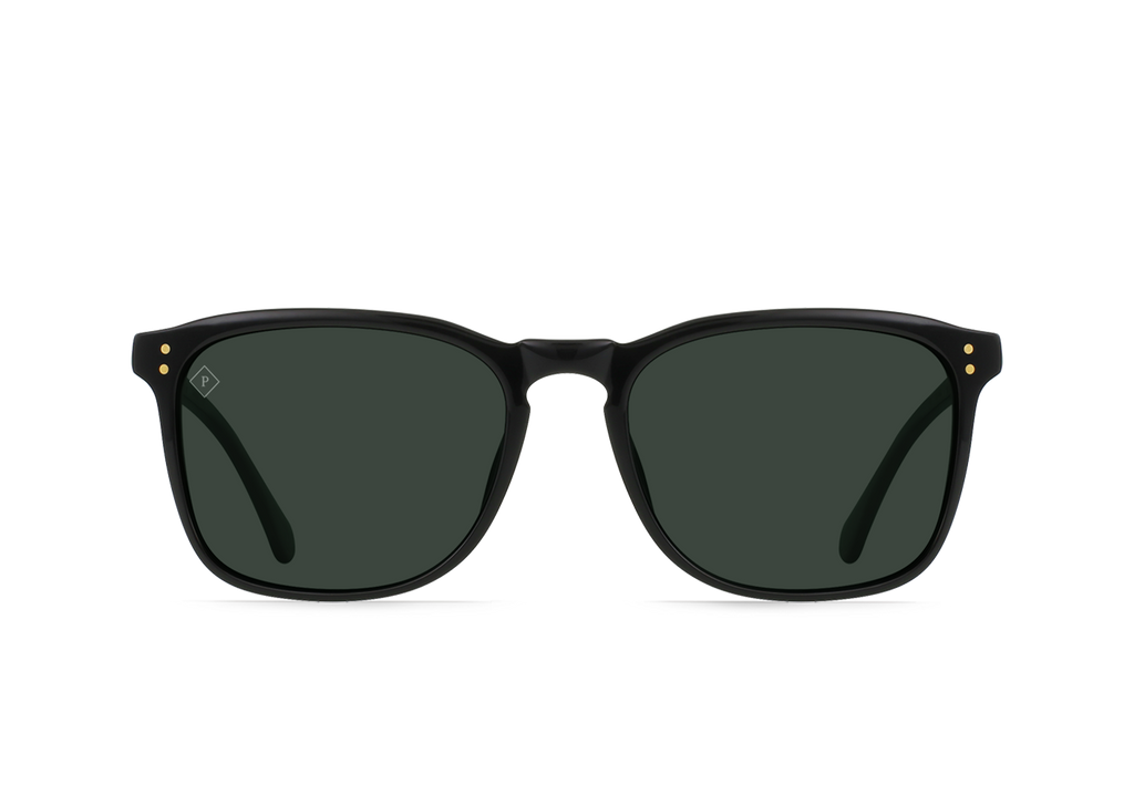 Raen Wiley Recycled Black/ Green Polarized-56 56