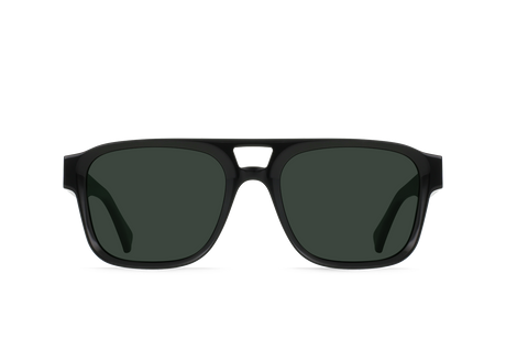 Raen Rifka Recycled Black/ Green Polarized 54