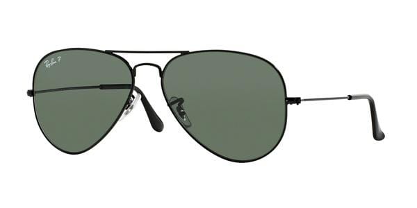 Ray-Ban Aviator 0RB3025 002/58 58 Black/ Green