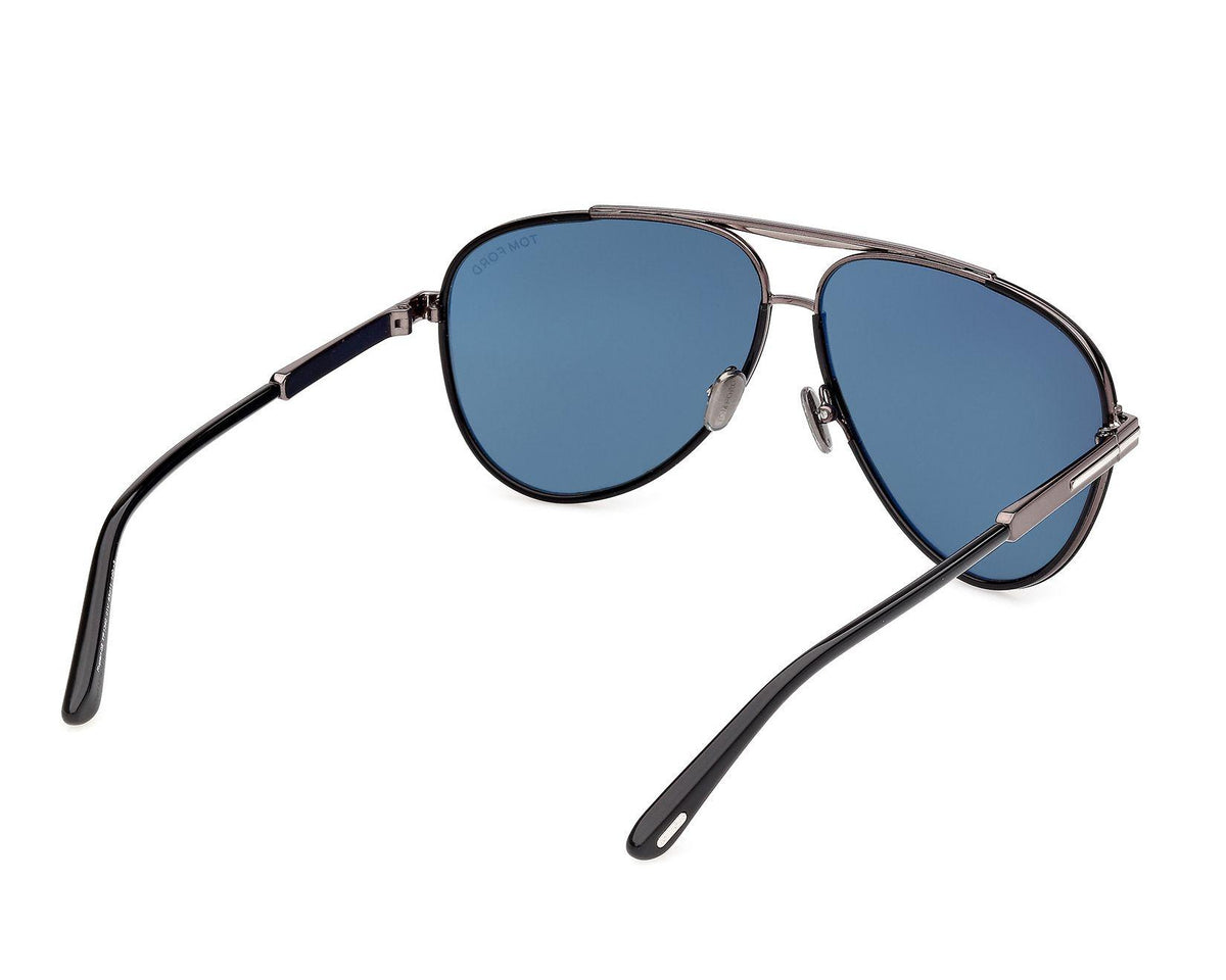 Tom Ford Rupert-02 FT13406301V Shiny Black/ Blue