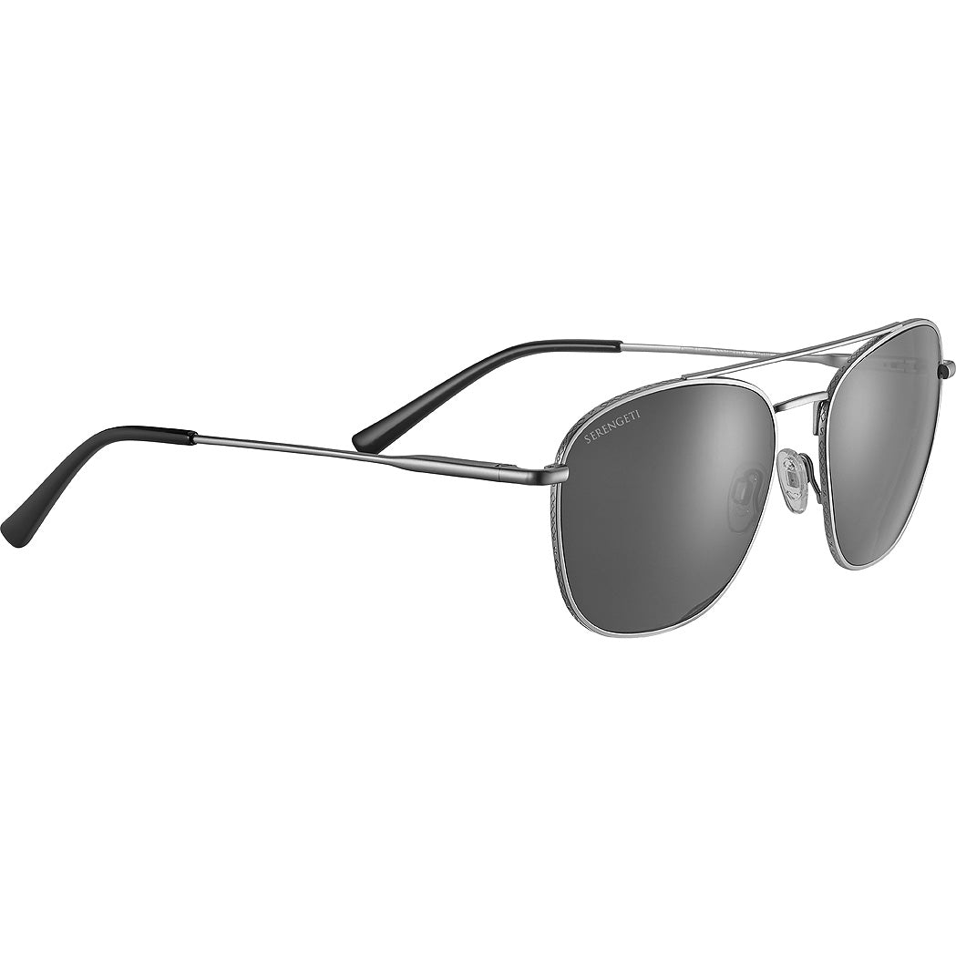 Serengeti Carroll Large SS598001 Silver Frame/ Mineral Polarized Smoke
