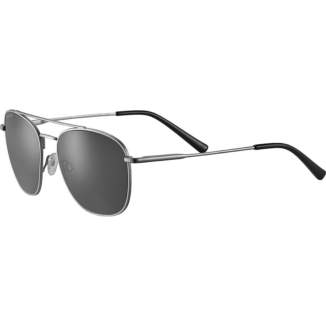 Serengeti Carroll Large SS598001 Silver Frame/ Mineral Polarized Smoke
