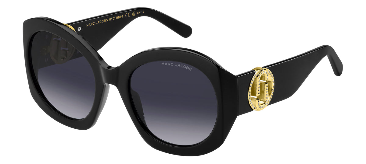 Marc Jacobs MARC 722/S-56-2M2 BLK GOLD 9O DARK GREY SF