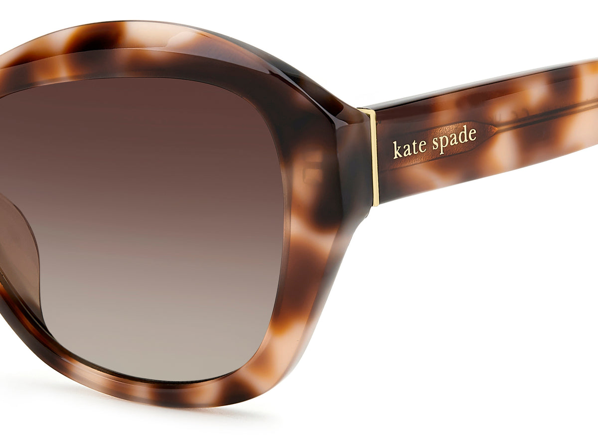 Kate Spade Aglaia/S 207126 Nude Pink Havana/ Brown Shaded Polarized