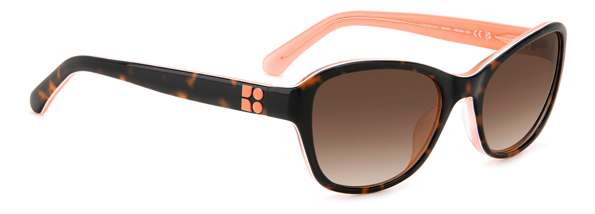 Kate Spade Golda/G/S 207131 Havana/ Brown Shaded