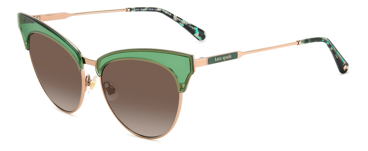 Kate Spade Alvi/G/S 207132 Green/ Brown Shaded