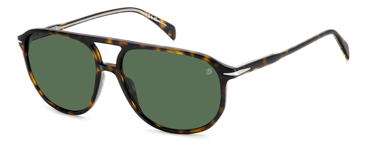 David Beckham DB 1159/S Havana/ Green Polarized