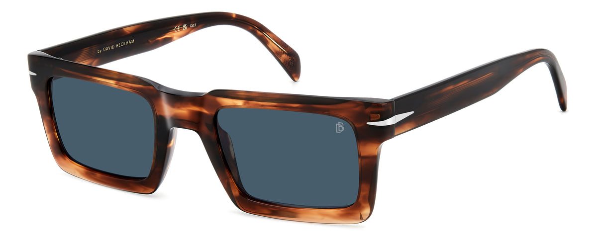 David Beckham DB 7126/S Brown Horn/ Blue