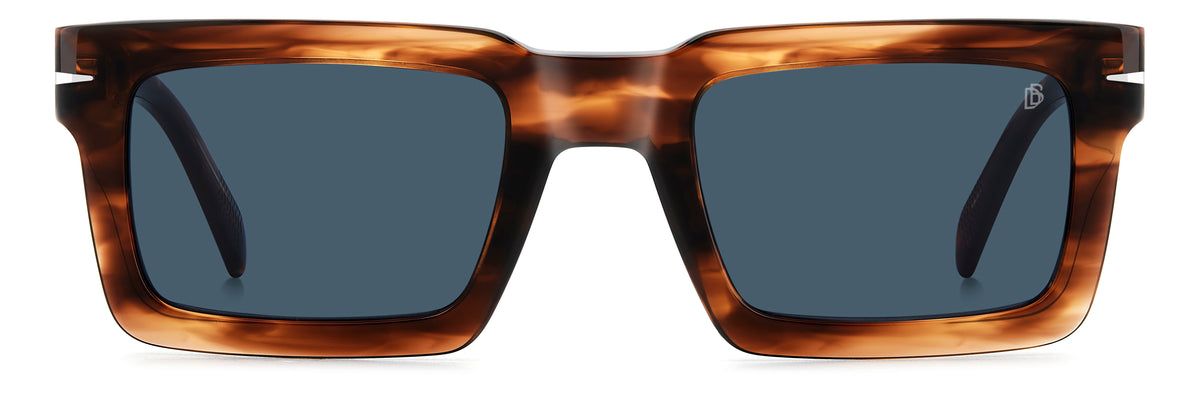 David Beckham DB 7126/S Brown Horn/ Blue