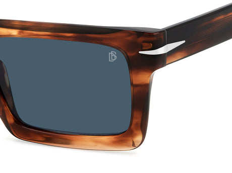 David Beckham DB 7126/S Brown Horn/ Blue
