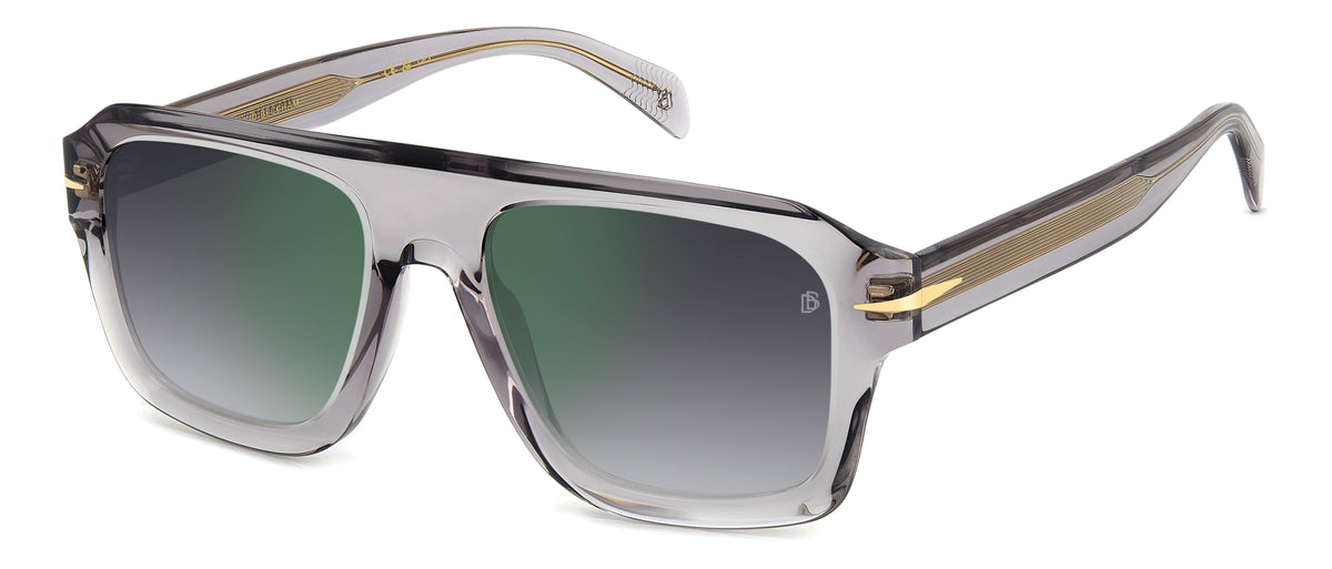 David Beckham DB 7127/S Grey/ Grey Shaded Green Mirror