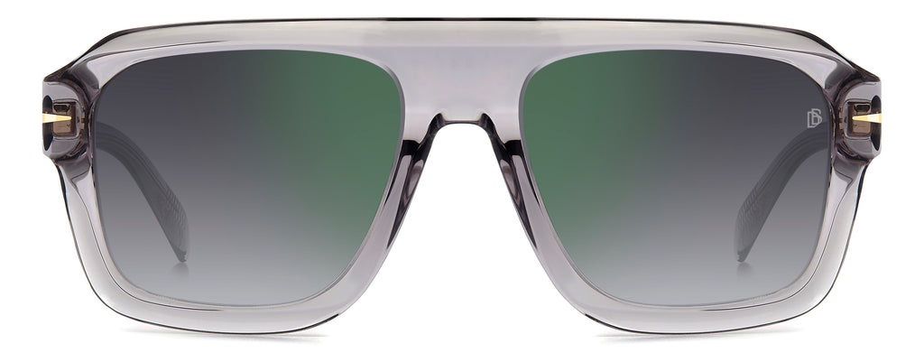 David Beckham DB 7127/S Grey/ Grey Shaded Green Mirror