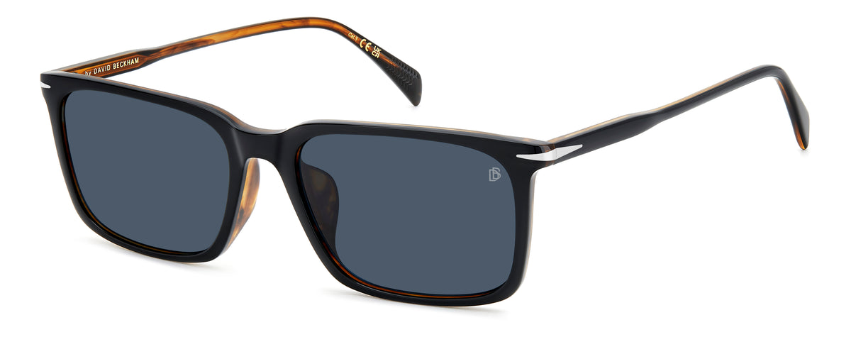 David Beckham DB 1163/F/S Black Striped Brown/ Blue