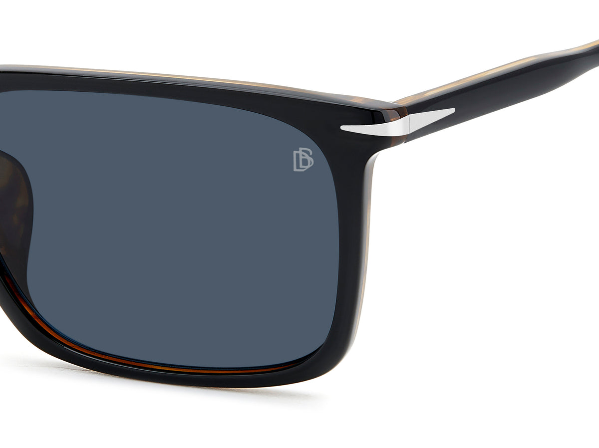 David Beckham DB 1163/F/S Black Striped Brown/ Blue