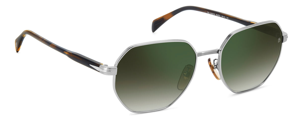 David Beckham DB 1162/F/S Ruthenium/ Green Shaded Green Mirror