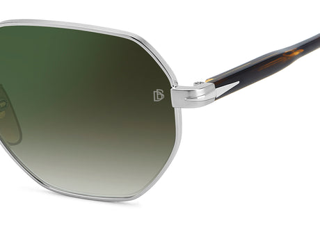 David Beckham DB 1162/F/S Ruthenium/ Green Shaded Green Mirror