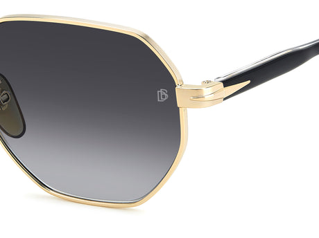 David Beckham DB 1162/F/S Gold Black_/ Dark Grey Shaded