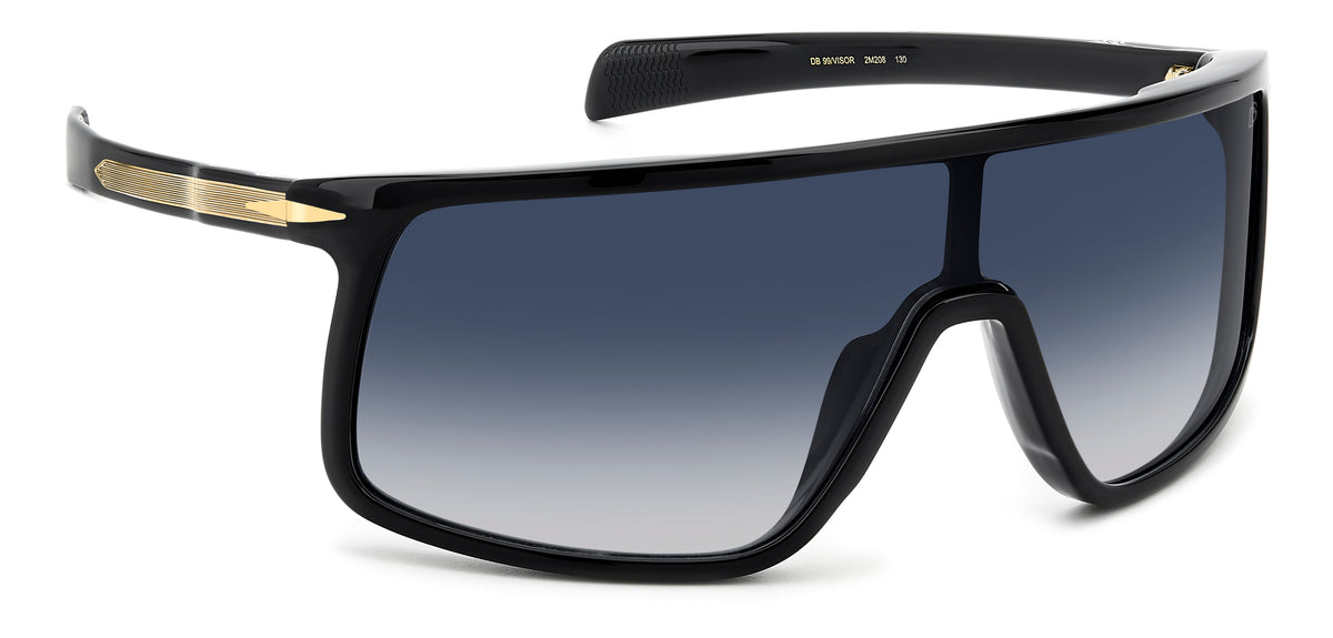 David Beckham DB 99/VISOR Black Gold/ Dk Blue Shaded