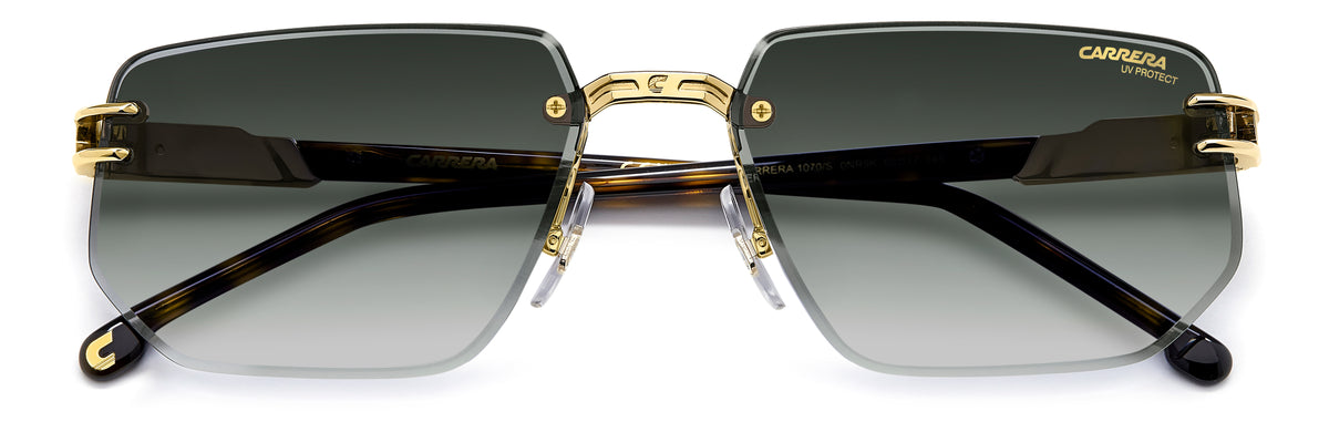 Carrera 1070/S-60-0NR GLDBRWHVN 9K GREEN SHADED