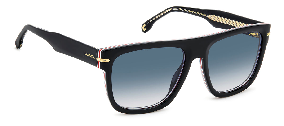 Carrera 340/S-57-2M2 BLK GOLD 08 DK BLUE SF