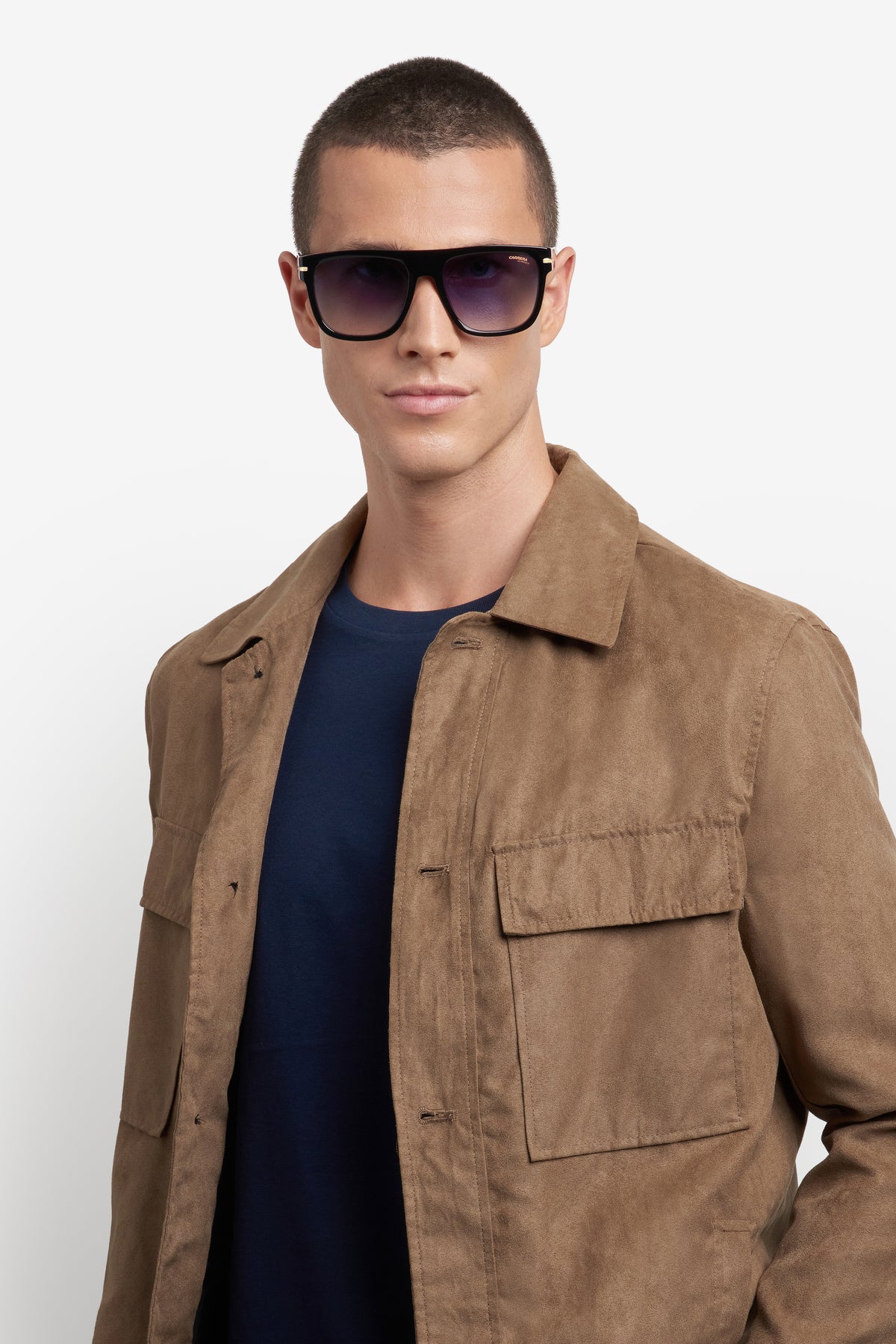 Carrera 340/S-57-2M2 BLK GOLD 08 DK BLUE SF