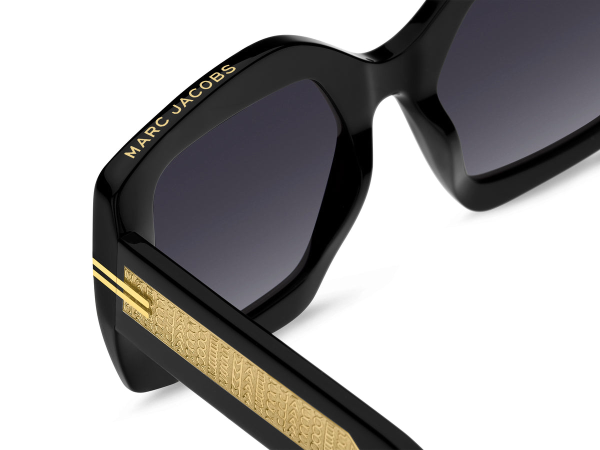 Marc Jacobs Mj 1109/S-53-7C5 Black Crystal/ Dark Grey Shaded