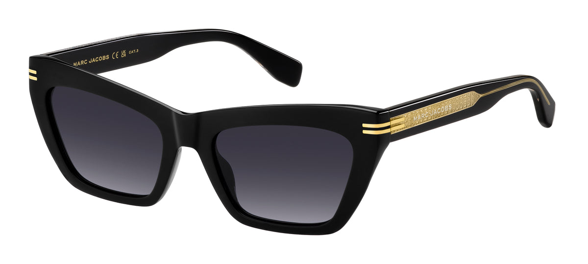 Marc Jacobs Mj 1112/S-54-7C5 Black Crystal/ Dark Grey Shaded