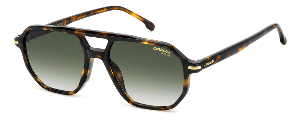 CARRERA 341/S-54-2IK  HVNA GOLD 9K GREEN SHADED